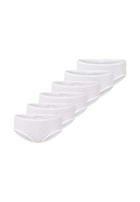 SCHIESSER - Slip 6er Pack Kids Girls Feinripp Organic Cotton - Weiß