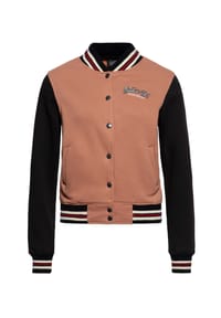 QUEEN KEROSIN - Collegejacke mit Vintage Comic-Art Built It Up! - latte macchiato
