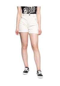 QUEEN KEROSIN - Jeansshorts High Waist - Denim