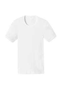 SCHIESSER - Essentials Unterhemd, Rundhals-Ausschnitt, für Herren - 100 WEISS