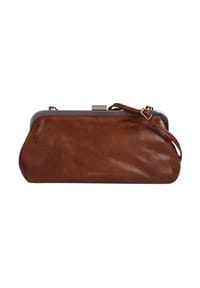 SPIKES & SPARROW® - Abendtasche Echt Leder - cognac