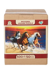 WOODEN.CITY PUZZLE Holzpuzzle "Wild Horses on the Beach", L Bild 1
