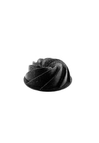 ALMINA® - Guss-Backform mit Rosenwirbel-Design Ø 25,5 cm – Elegante Kuchenform - Schwarz 25,5 x 9 cm