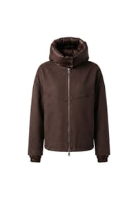 BLONDE NO.8 - Jacke JERRY mit abnehmbarer Kapuze - BROWN