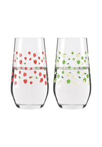 RITZENHOFF Universalglas-Set, 2-teilig - GRILL & COOK - ROT, GRÜN