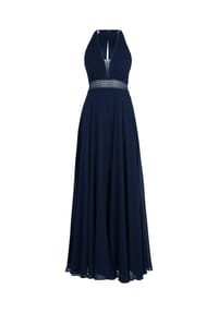 Vera Mont - Abendkleid mit Spitze - Blue Stone