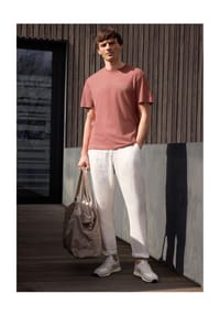 STREET ONE MEN - T-Shirt, Baumwolle, für Herren - 25936 BRIGHT WHITE