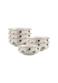 Villeroy & Boch Dessertschalen Petite Fleur ø 14,8 cm 6er Set weiß - PETITE FLEUR - weiß