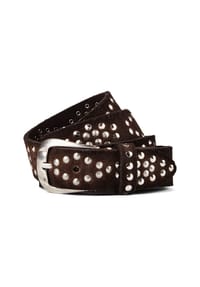 B.BELT - Nietengürtel Leder - black