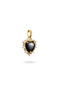 Thomas Sabo - Charm-Anhänger Vintage-Herz schwarz Connect - gelbgoldfarben, bunt