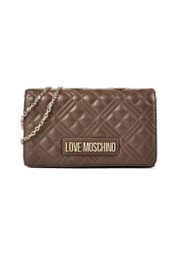 LOVE MOSCHINO Quilted - Quilted Umhängetasche 22 cm - fango