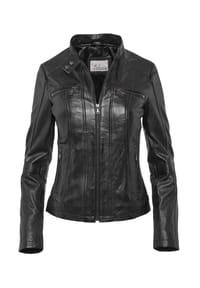 7eleven - Lederjacke SECATIA mit Ziernähten - Cognac