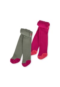sigikid® - Strumpfhosenset 2er Fancy Forest ,  für Babys - Grün/Beere