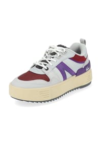 Lederimitat/Textil Sneaker - Dunkelgrau