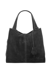forty° - Shopper Echt Leder, Made In Italy - schwarz