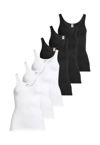 -con-ta- - Unterhemd / Top 6er Pack Modal - Blau / beige