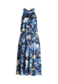 Vera Mont - Cocktailkleid mit Stehkragen - Dunkelblau/Blau