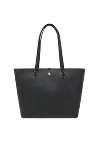 POLO RALPH LAUREN SM LRL MONOGRAM - Shopper, Steckfach, Leder, für Damen - 001 BLACK
