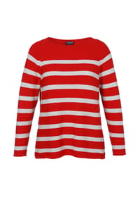 VIA APPIA -DUE- - Pullover in großen Größen - rot / grau melange