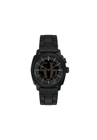 FOSSIL BIG TIC - Fossil Herrenuhr Machine Big Tic aus schwarzem Edelstahl, FS6156 - Schwarz