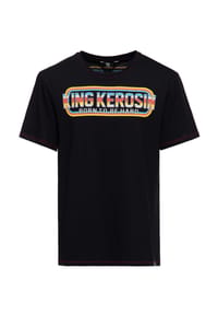 KING KEROSIN - Print-Shirt mit Retro Style Oldschool Design Born To Be Hard - schwarz
