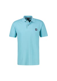 LERROS - Maskulines Poloshirt aus Baumwolle mit griffiger Struktur - BAY GREEN