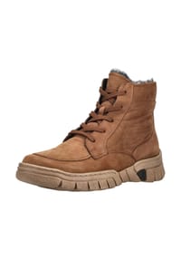 waldläufer® - Nubukleder Stiefelette H-LUMI - Mittelbraun