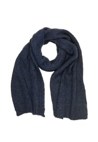 collezione alessandro® - Winterschal Merinoa aus softer Wollmischung, Made in Italy - blau