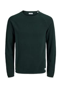 JACK & JONES - Pullover Hill Strickpullover R-Neck - grün