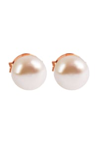 Adelia's Modern Essentials - Ohrringe – Ohrstecker aus 925 Silber mit Süßwasserperle - weiß
