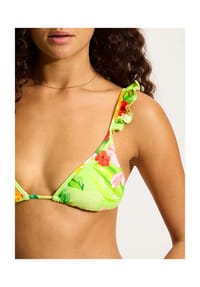 SEAFOLLY - Tropique Bikini-Oberteil, Rüschen, für Damen - ALOE GEL