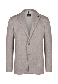 HECHTER PARIS - Sakko Modern Fit mit strukturiertem, meliertem Design - Helles Khaki
