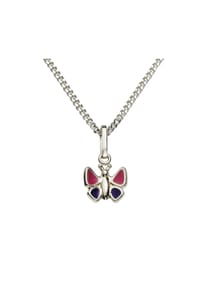 zeeme KIDS - Hals-Kette 925/- Sterling Silber ohne Stein - mehrfarbig