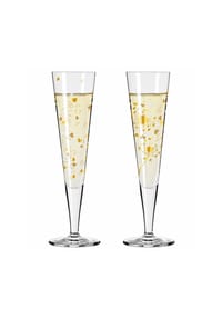 RITZENHOFF Champagnerglas-Set, 2-teilig - GOLDNACHT - GOLD, PLATIN