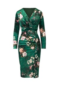 Kraimod - Cocktailkleid - grün-weiss