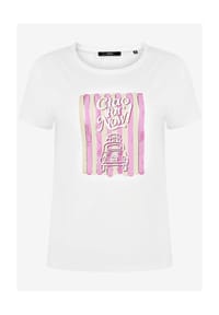 zero - T-Shirt, Rundhals, für Damen - 1943 CREAM/PINK