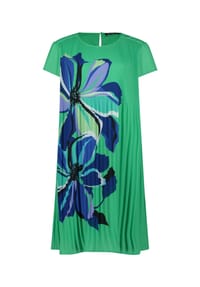 BETTY BARCLAY - Plisseekleid kurzarm - Green/Cream