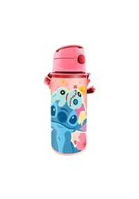 Disney - Lilo & Stitch Trinkflasche 600 ml aus Aluminium für Kinder - Rosa 600 ML