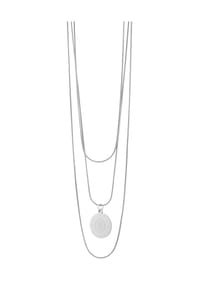 Adelia's - Damen Edelstahl Halskette mit Anhänger 50 cm + 5 cm silberfarben - gold