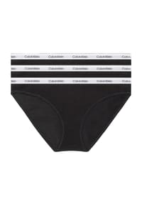 Calvin Klein - Slips, 3er-Pack, Logo-Bund, für Damen - 100 WHITE