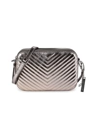 LES VISIONNAIRES Lola - Lola Umhängetasche Leder 24.5 cm - dark silver-silver metal