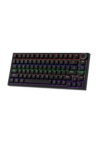MANIKE - Mechanische Tastatur mit Kabel,Gaming Tastatur 75 Prozent - schwarz