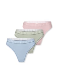 ELLE - Tanga Thong - ELLE LOGO - Black, beige, beige