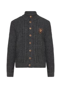 Orbis - Trachtenstrickjacke, Stehkragen, für Herren - 15 ANTHRAZIT