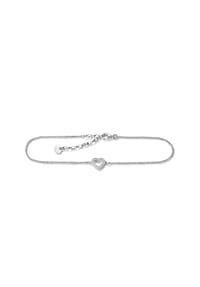 Thomas Sabo - Fußkettchen Herz mit Zirkonia - silberfarben
