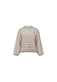 Hailys - Pullover - candy pink-orange stripe