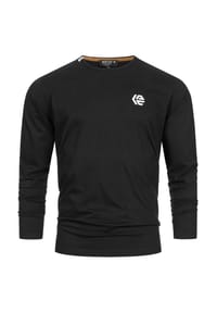 INDICODE - Langarmshirt INTrense - Black