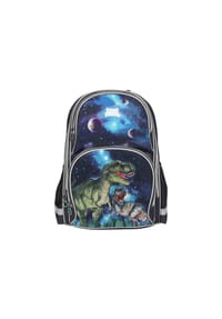 DEPESCHE - Schulrucksack GALAXY Dino World 16 x  33 cm grau-grün - grau-grün
