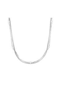 NOELANI - Halskette für Damen, Edelstahl, Muschelkernperle - SILBER
