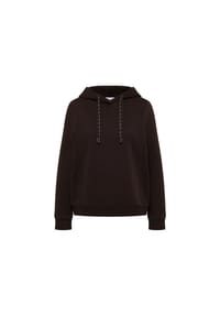 CECIL - Hoodie, Rippbündchen, für Damen - 26856  BROWN